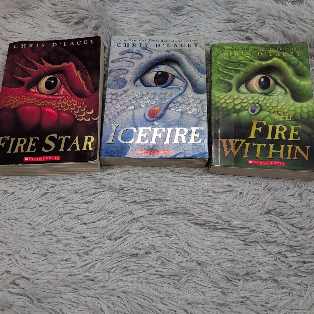 The Last Dragon Chronicles Lot Set Books 1-3 Chris D'Lacey Soft Cover Homeschool